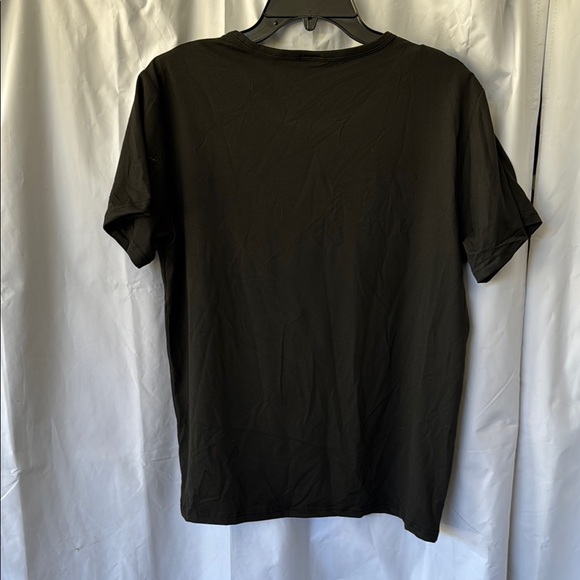 Black T-Shirt with Champagne Bottle Print - Picture 2 of 3